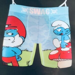NEW SWAG THE SMURFS Boxer Brief Underwear Blue XXL 42 - 44 Men’s